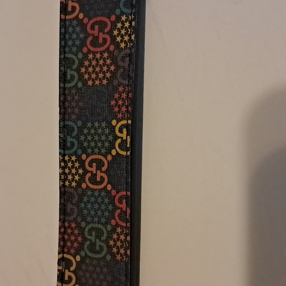 Gucci Supreme Monogram Psychedelic Belt Made In Italy Size 48/120 Colorful Fun - Picture 5 of 9